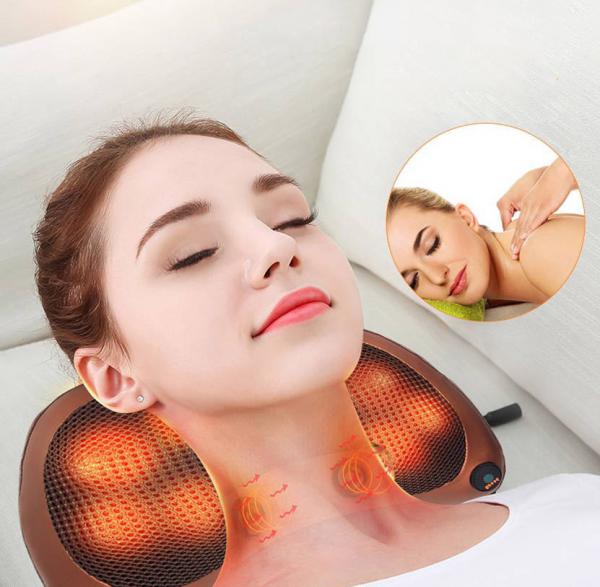 Neck and Back Shiatsu Massage Pillow With Heating